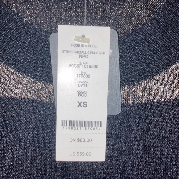 ✨ NWT Bebe Metallic Sweater ✨ - Picture 2 of 6
